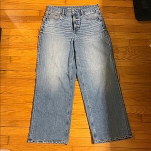 American Eagle Curvy Super-High Rise Baggy Straight Jeans